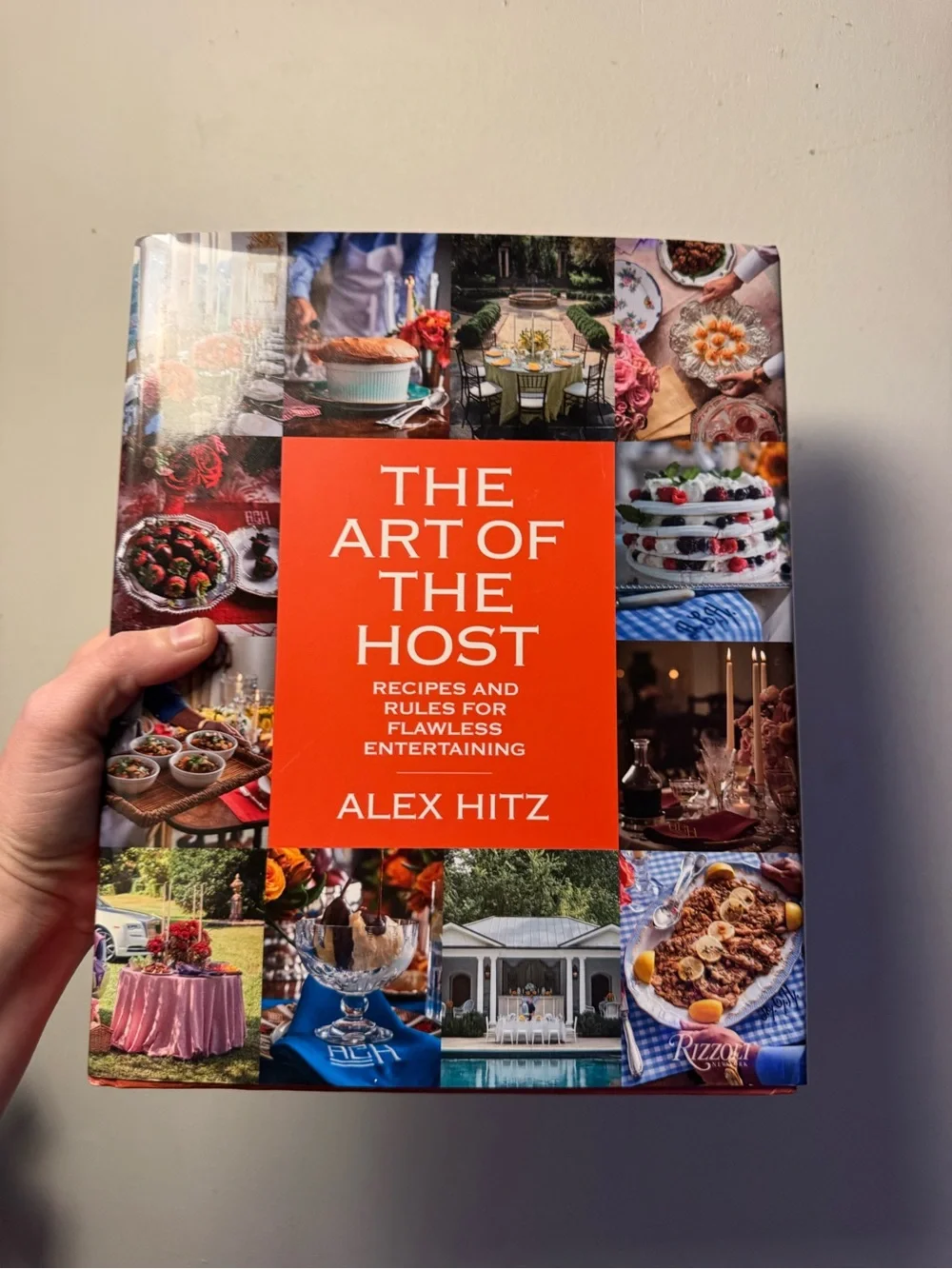 The Art of the Host by - Orange Hardcover Entertaining Cookbook